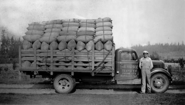 Gus Vander Pol with Oak Harbor Transfer Truck